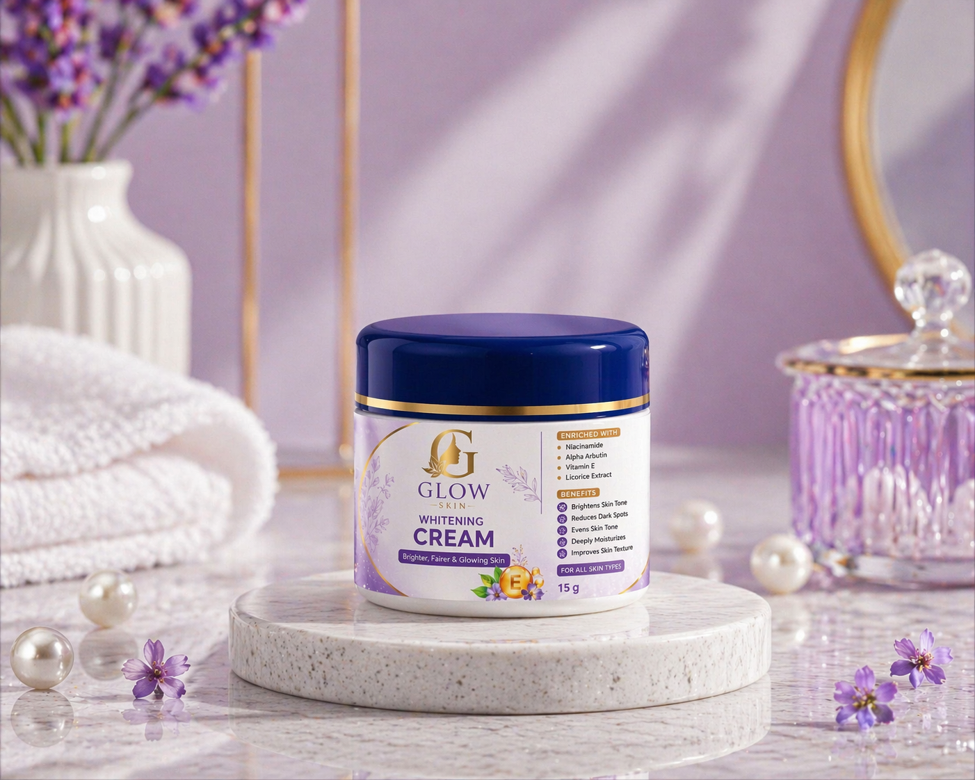 Glow Skin Whitening Cream – Bright, Smooth & Radiant Skin